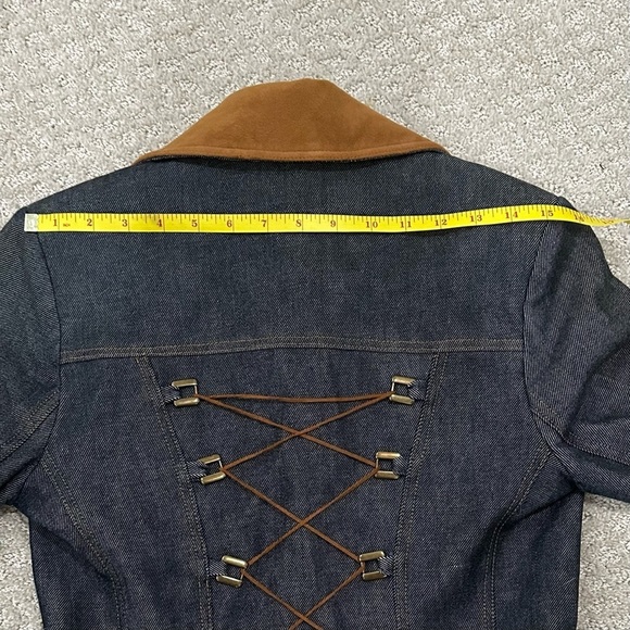 Designer Jean Jacket with Ultra Suede Collar - Picture 10 of 16